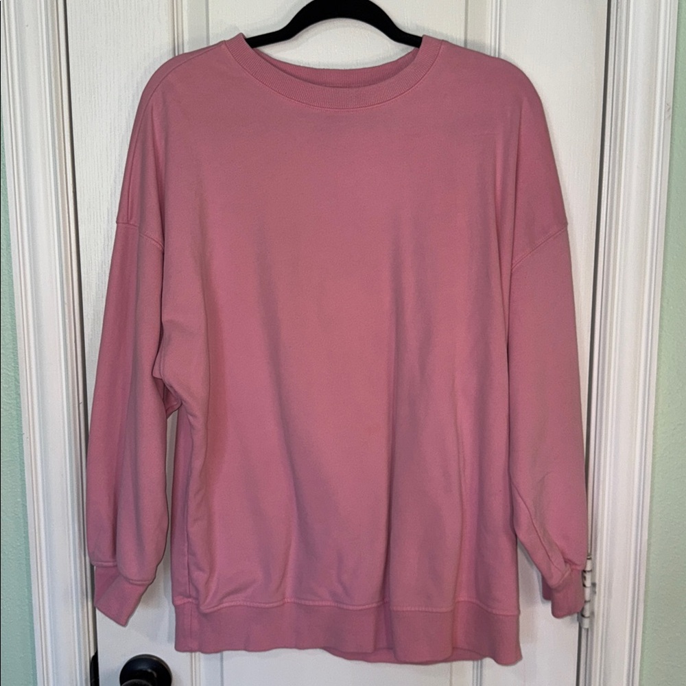 Pink Oversized Sweatshirt